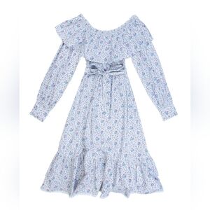 Laura Ashley x BATSHEVA Wednesday Dress in Duxford Pines